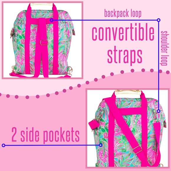 NWT Lilly Pulitzer Backpack Cooler ‘Coming In Hot’ - Picture 10 of 12